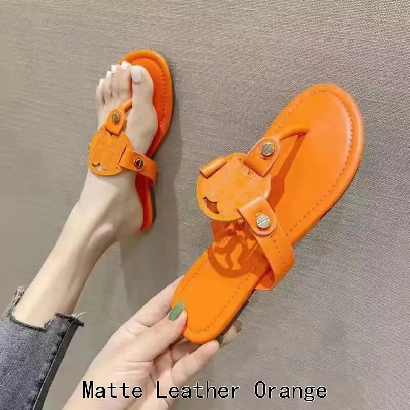 Matt läder orange