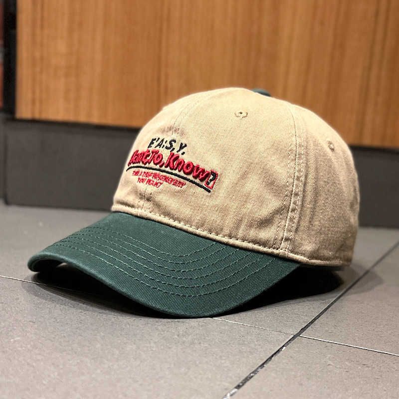 Mürekkep Yeşil Şapka Brim/Khaki şapka üstü