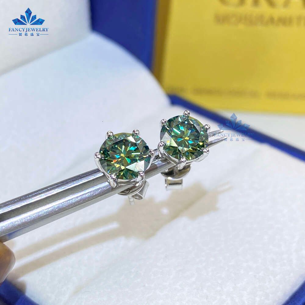 Blue Green(1ct+1ct)-6.5mm(1.0ct+1.0ct)