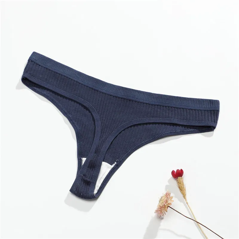 navy blue thong