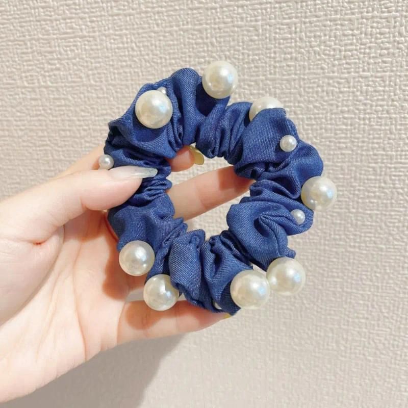 dark blue-scrunchie