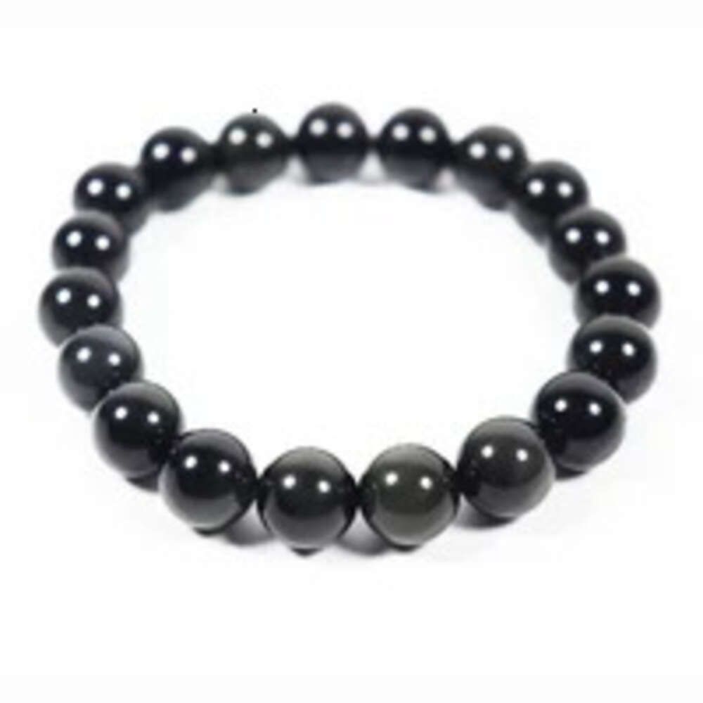 Pulsera de ágata negra-6mm