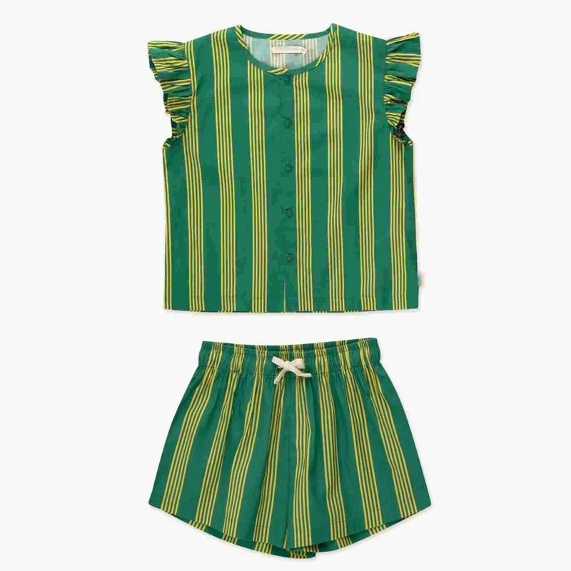 Green Stripe Set