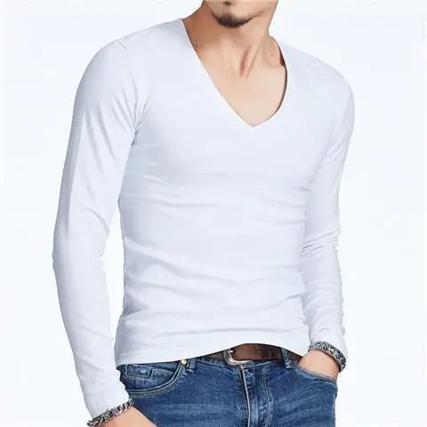 V-neck White