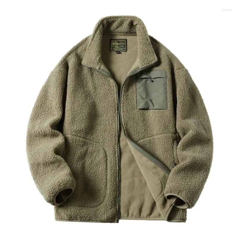 manteau en peluche vert