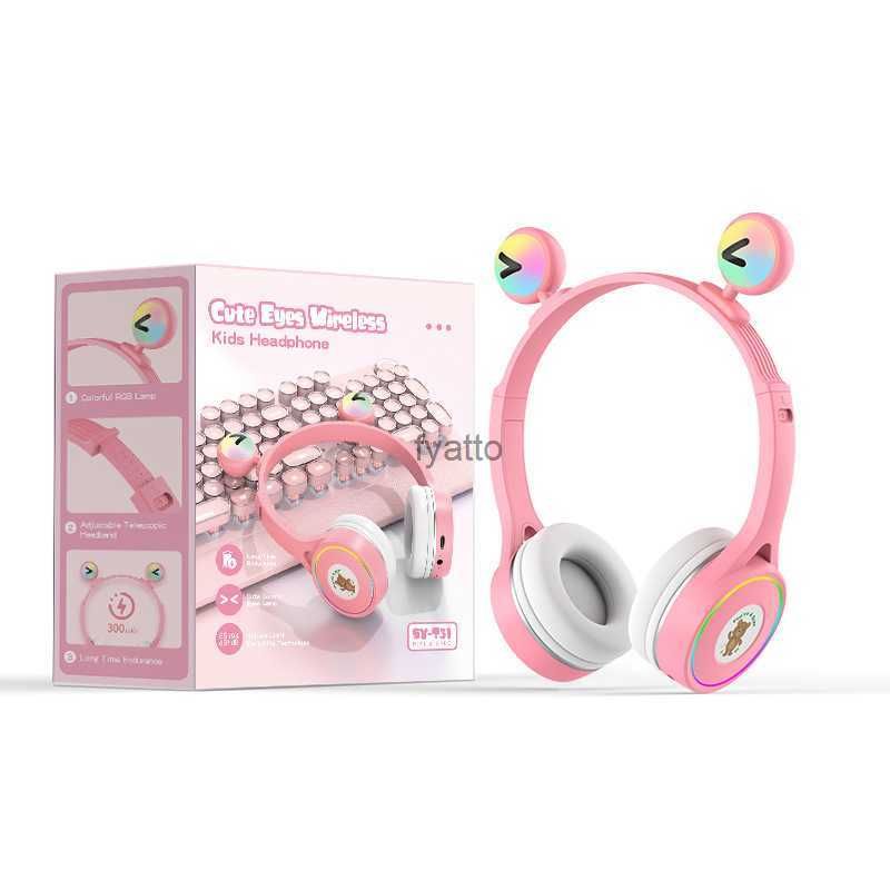 Sy-t31 Pink Smiling Eyes Curved Childr