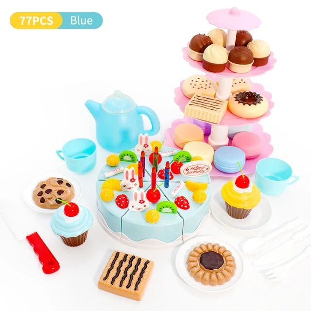 77pcs مجموعة الأزرق