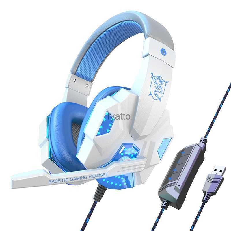 Sy830mv Auricolari luminosi USB bianchi blu