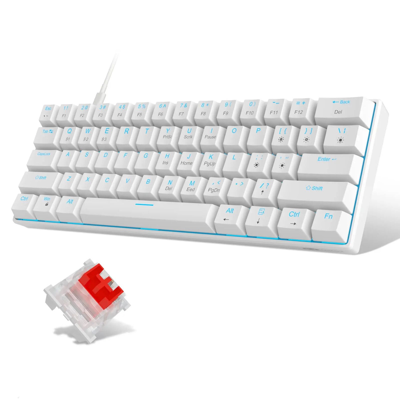 White(red Switches)