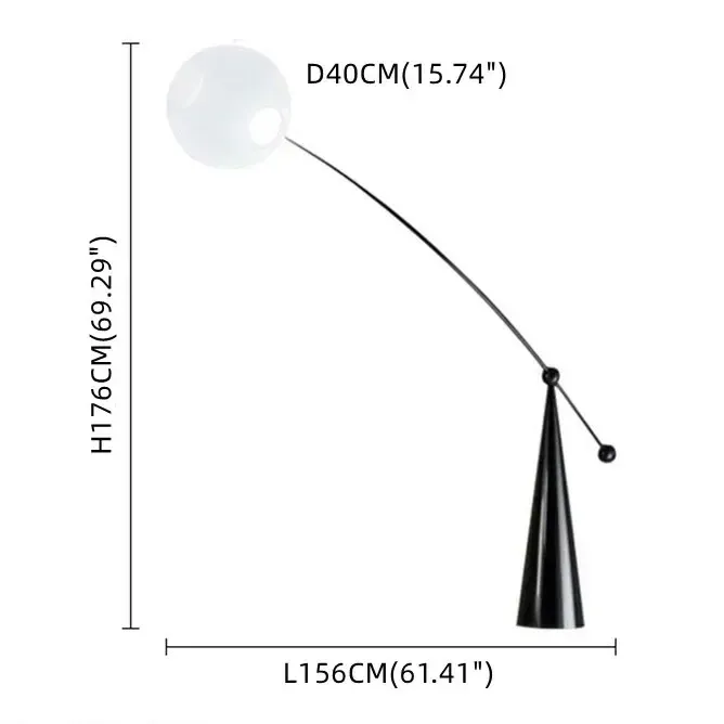 90V-260V spänning svart H176cm 3 färg