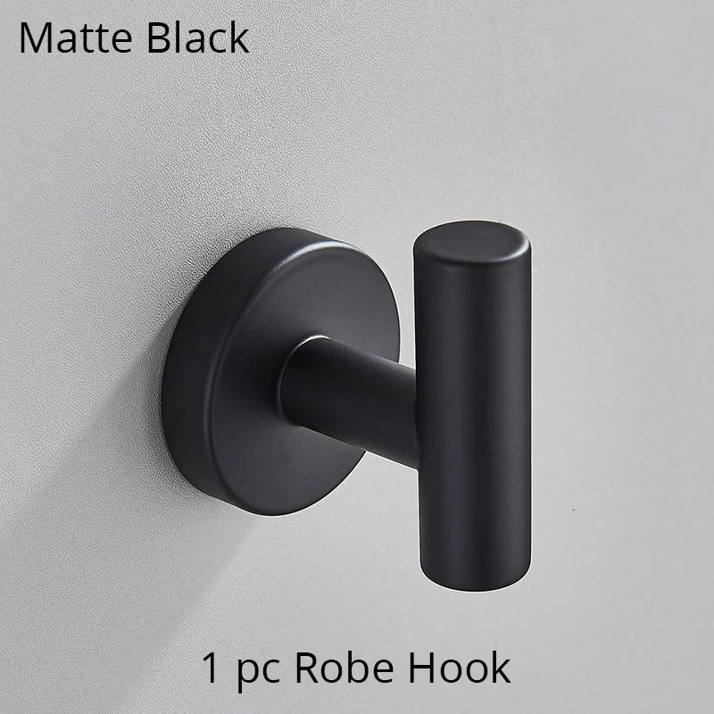 1 Robe Hook Siyah