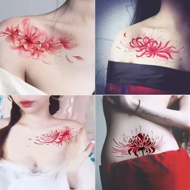 Tatuagem de flor.