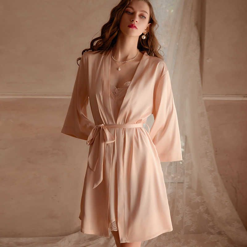 Champagne Color Single Piece Nightgown