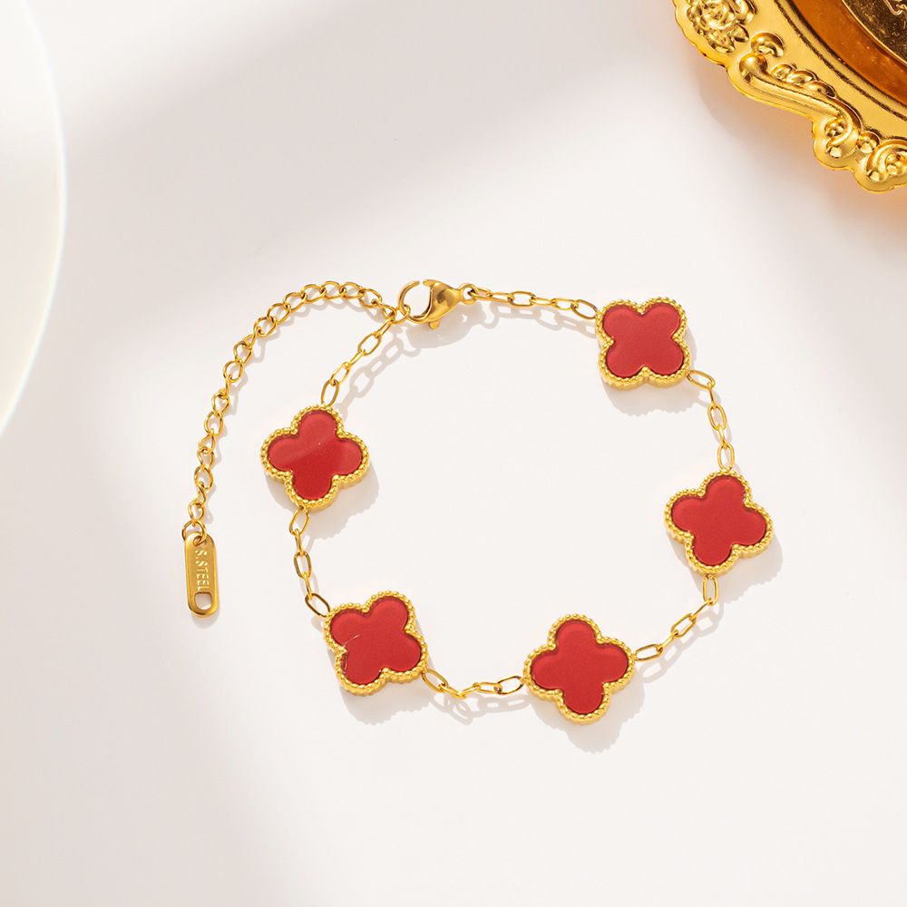 bracelet rouge double face