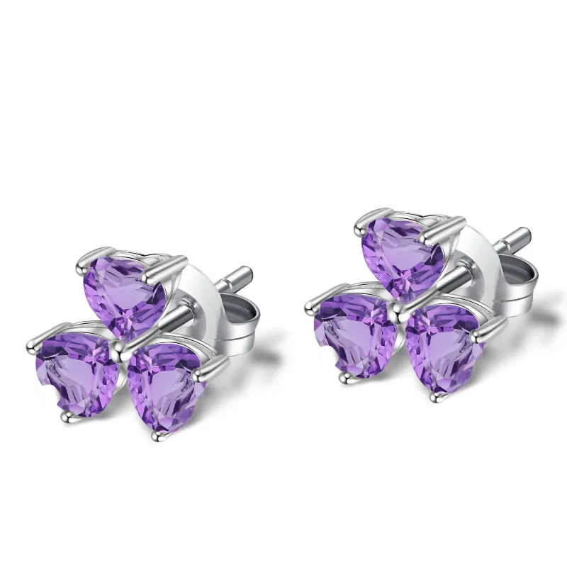 925 Sterling Silver CHINA Amethyst