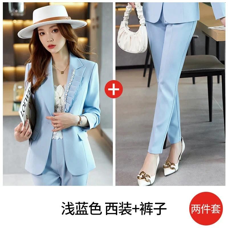 Blue Suit Pants Tw