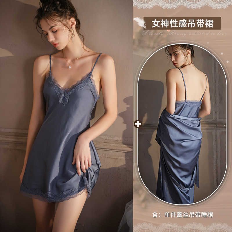 Blue Grey (sling Dress)