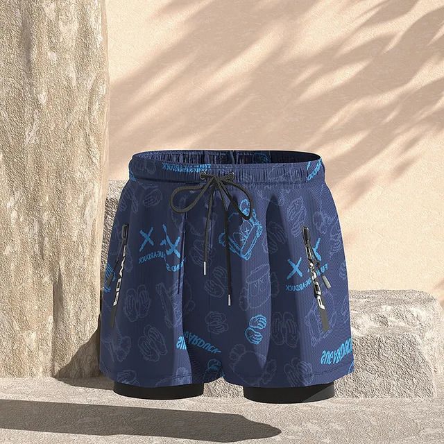 Blauwe shorts 1