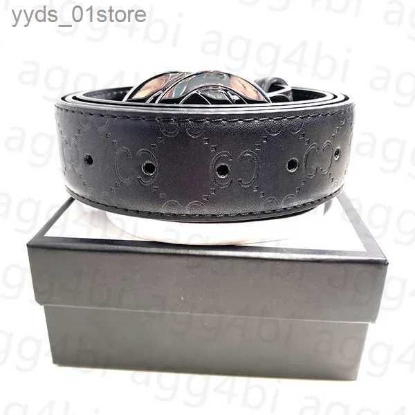 #2 Embossed Black + Round Silver Buckle