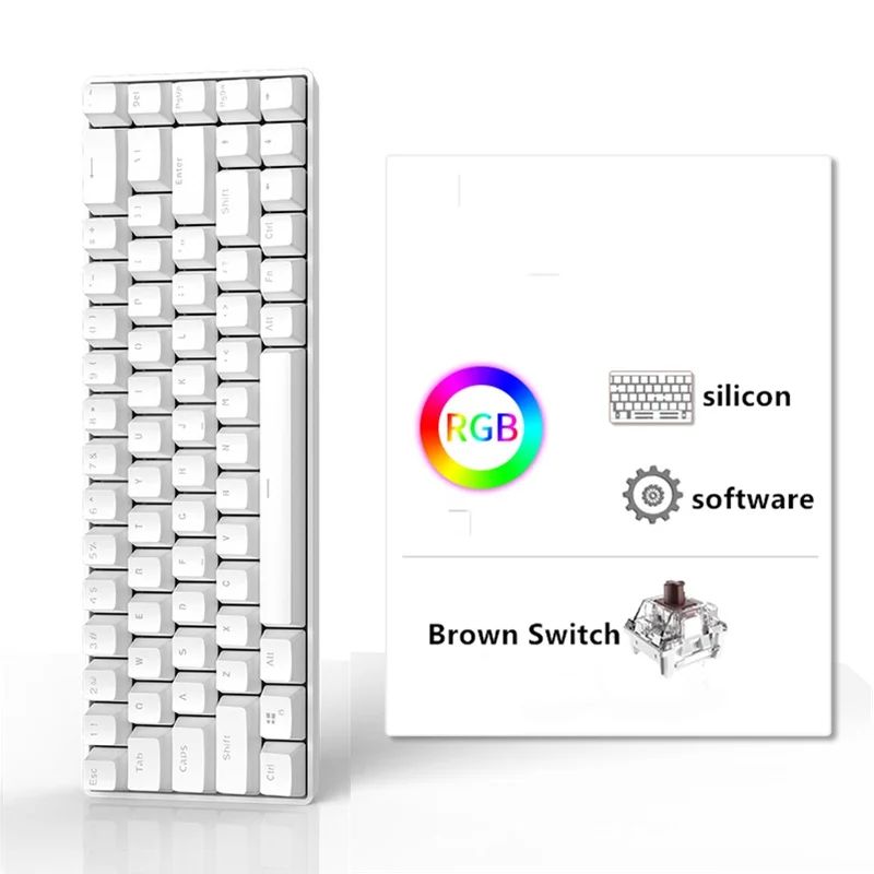 Cor: Branco-Marrom Switch KB