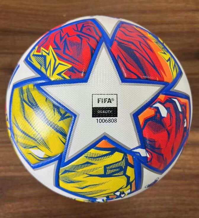 New 24 25 European champion Soccer ball size 5 Final KYIV PU balls granules slip-resistant football 2024 2025