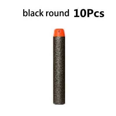 10 Pcs - Black Round