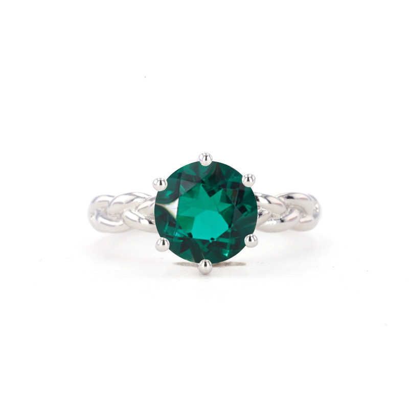 Zambiya Emerald + Beyaz Altın