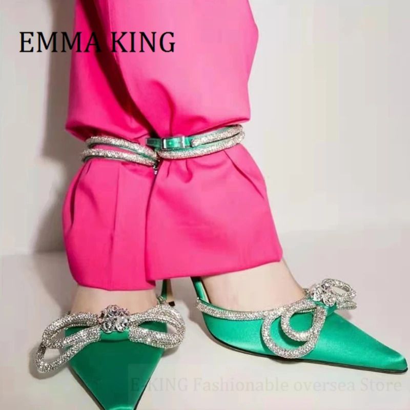 Green 11cm Heels