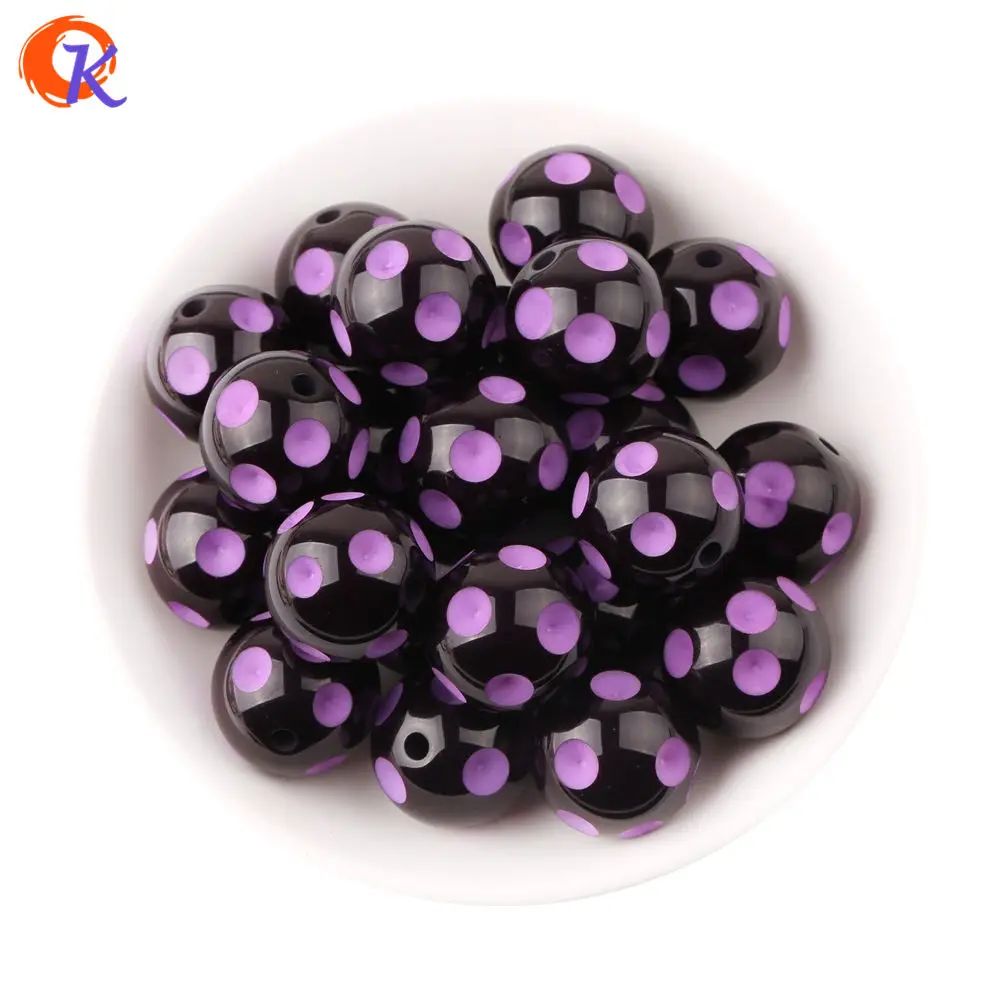 Black Purple-20mm 100pcs