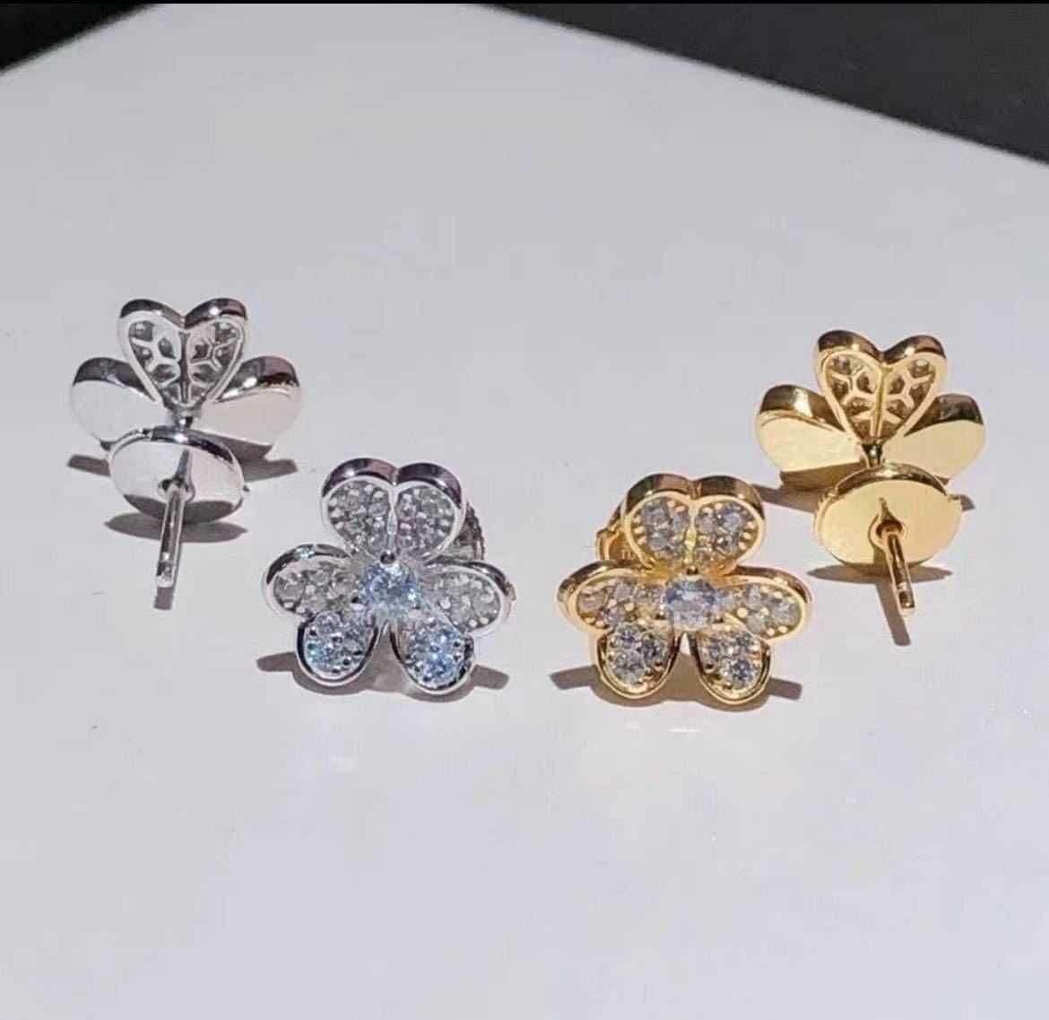 Pendientes de Oro Rosa (llenos de Diamantes)