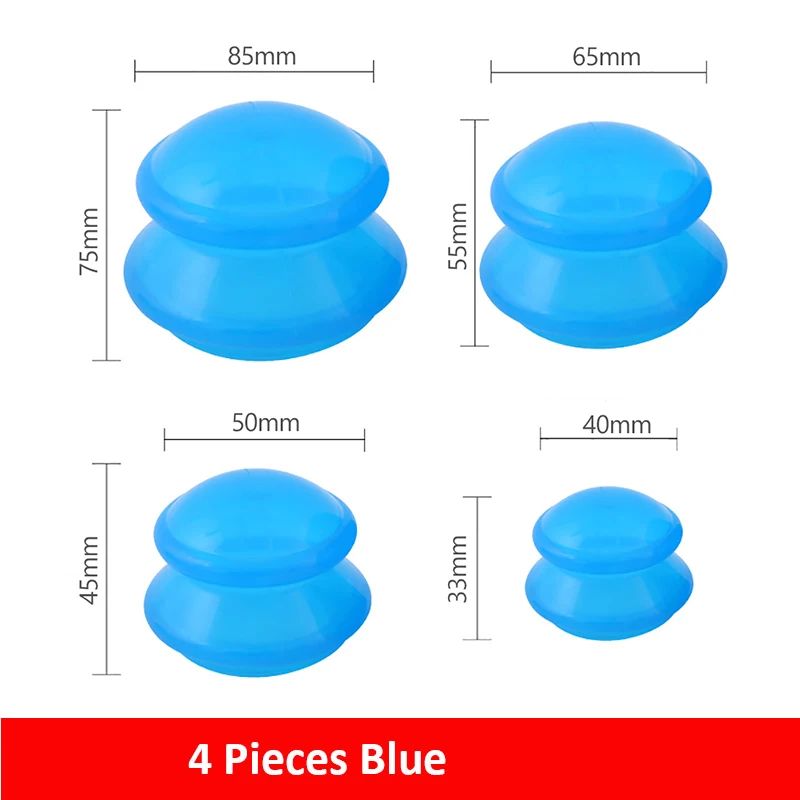 4 Stück blau