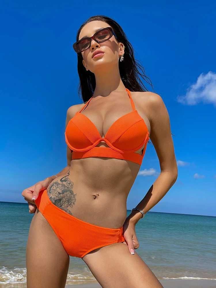 Orange Ribbed