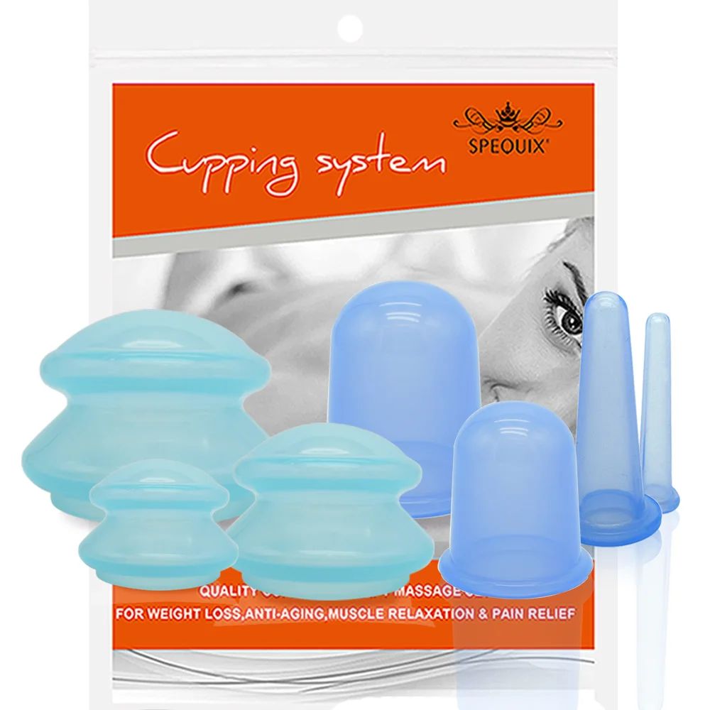 7pc Blue Cupping Cup