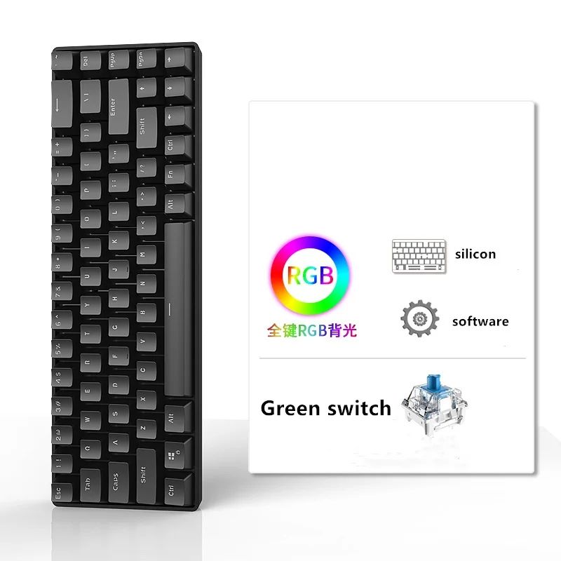 Cor: Preto-greenswitch KB