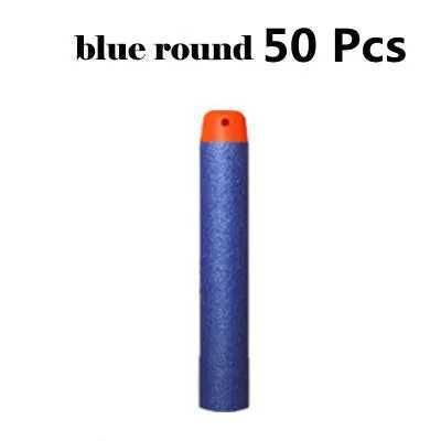 50pcs -Blue Round