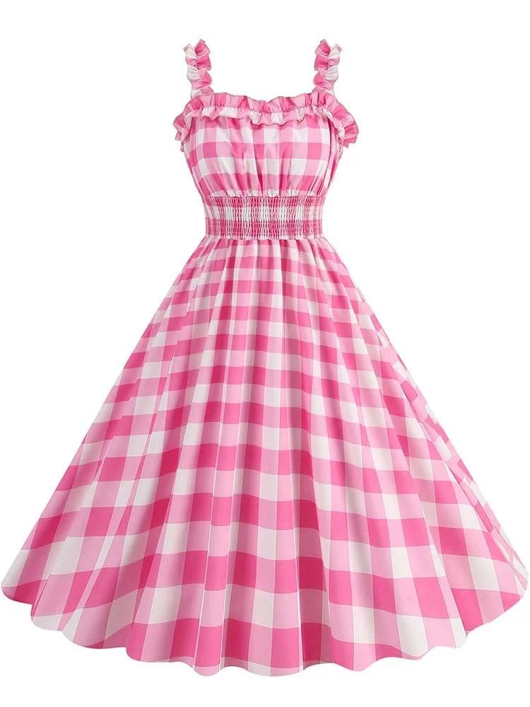 001 pink plaid