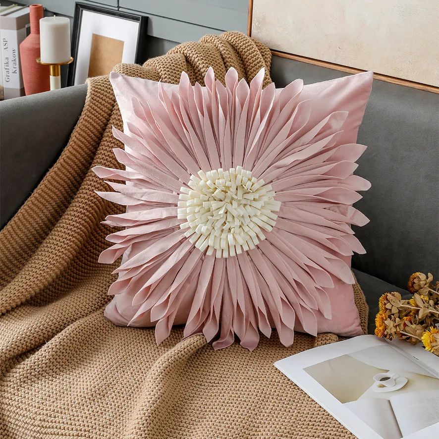Pink-45x45cm-1PCS Cushion cover