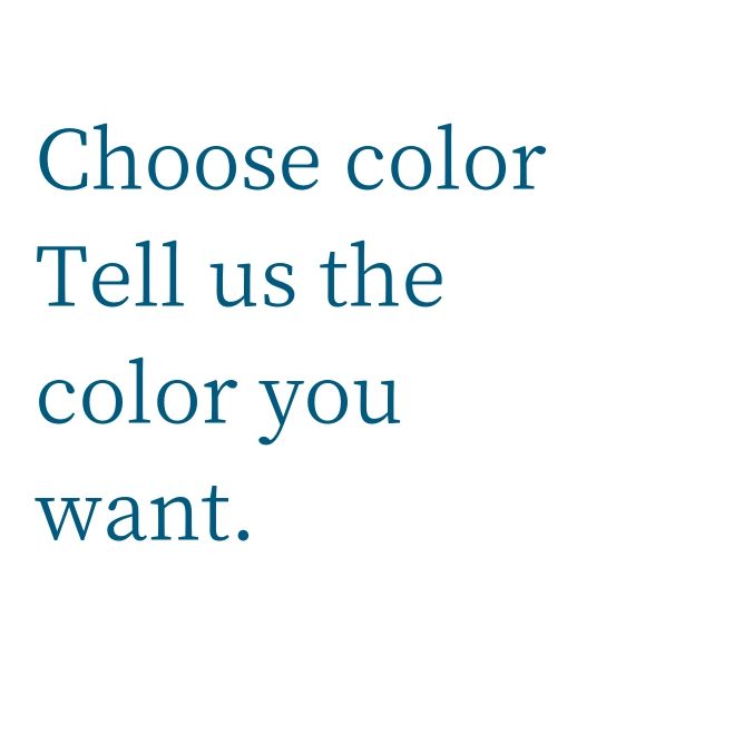 あなたの色を教えてください