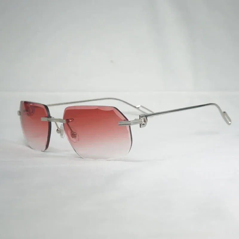 silver frame red