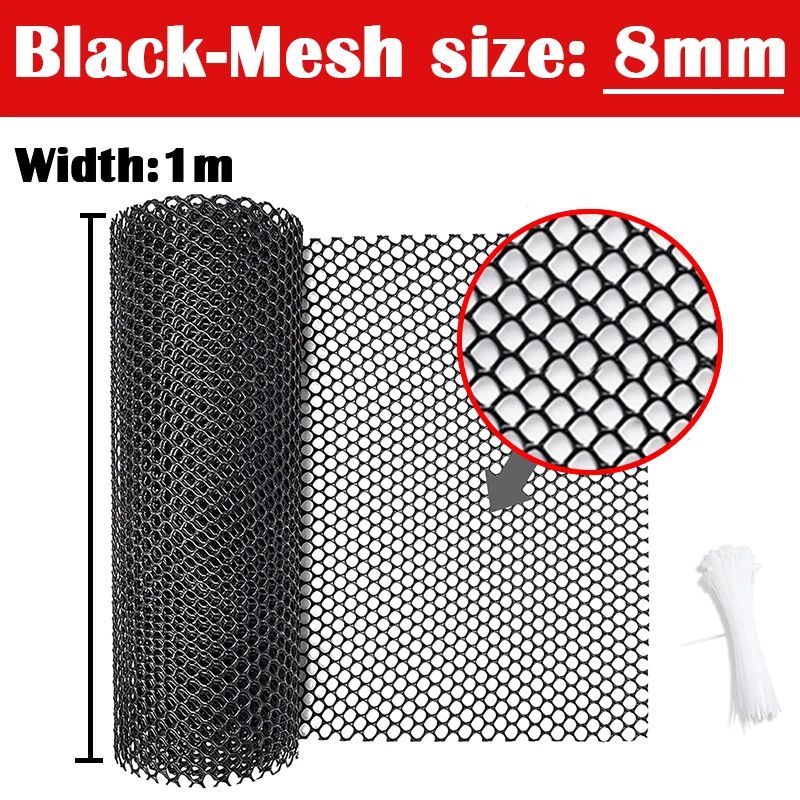 Size:1x2mColor:Mesh 8mm-Black