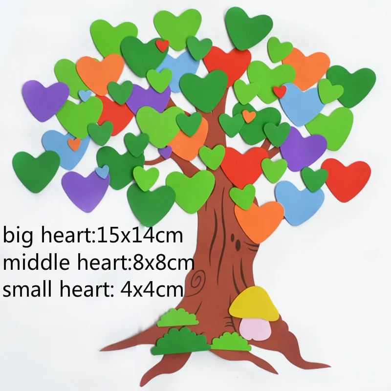 Color:1pc heart tree