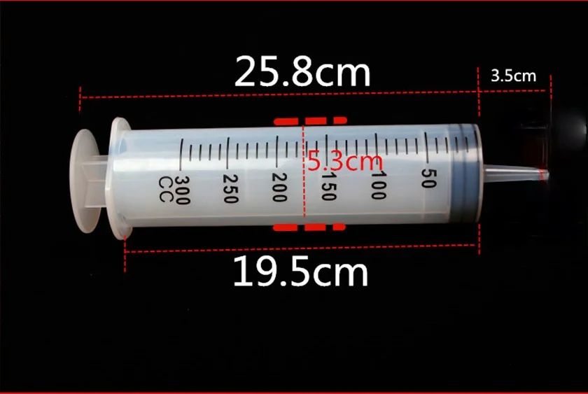 色：2 PCS 300mlシリンジ