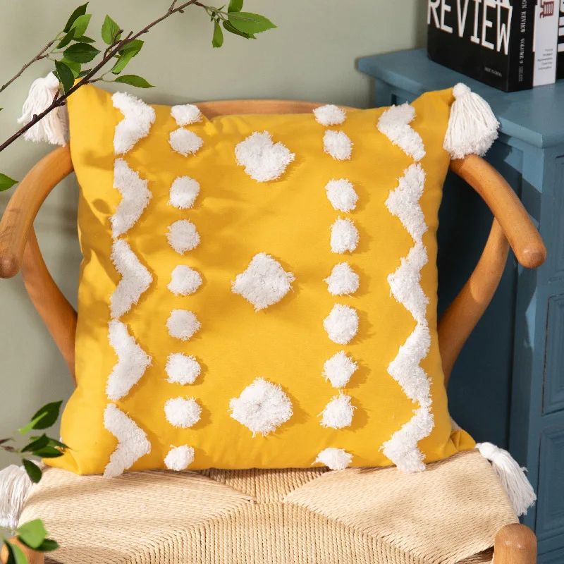 Jaune-45x45cm-45x45cmcushion Couverture