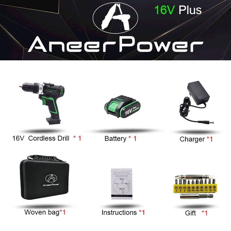 Color:16V 1pcs battery