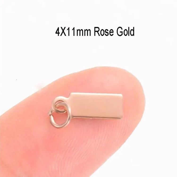 4x10 мм розовое золото