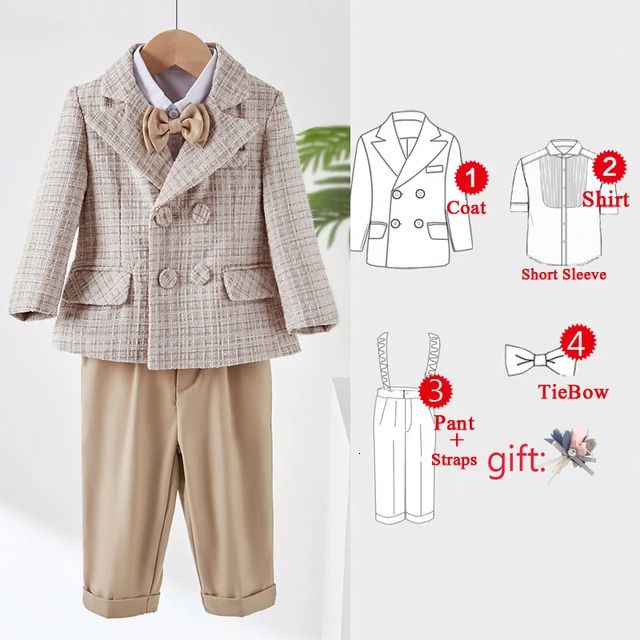 4 Pcs Suit Set