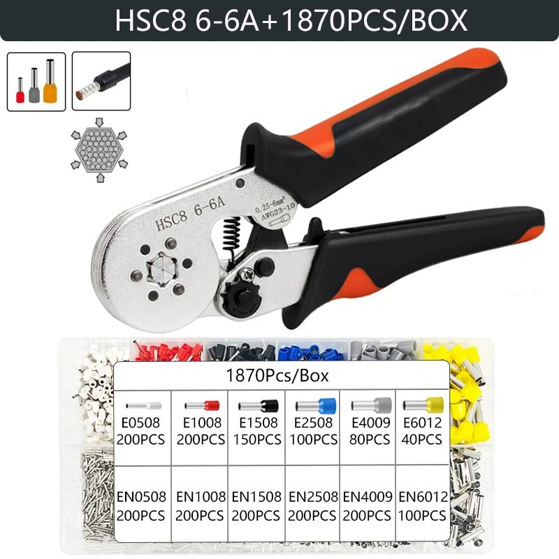 Color:HSC8 6-6A W 1870pcs