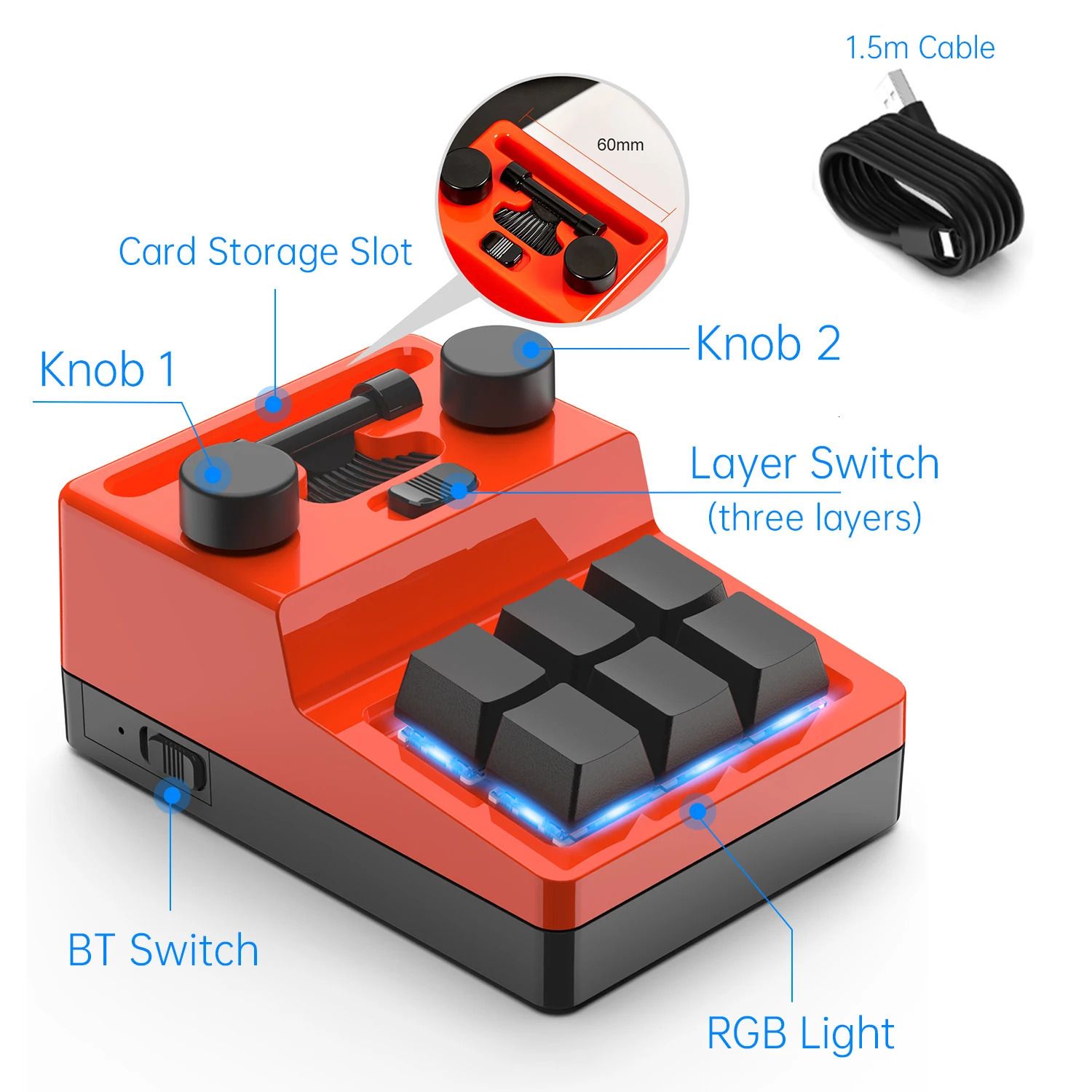 6 Key Bt-Red Switch8