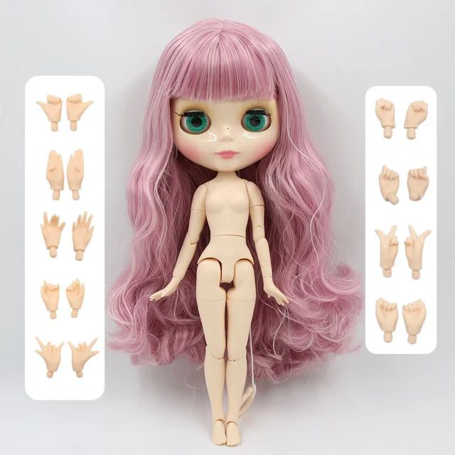 Shiny Face-bianco pelle nuda Doll