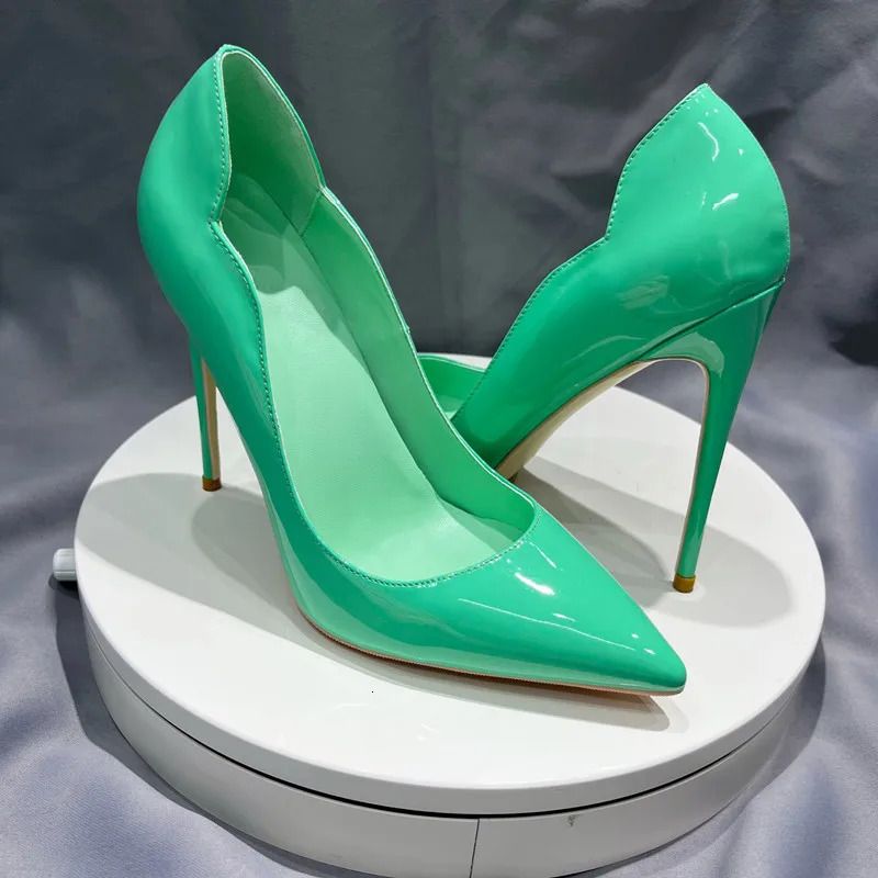 Green 12cm Heel